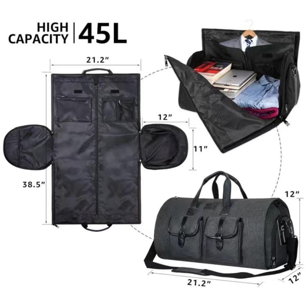 Travel Friendly Large Capacity Suit Storage & Folding Bag Suit Storage Bag for Home & Gym