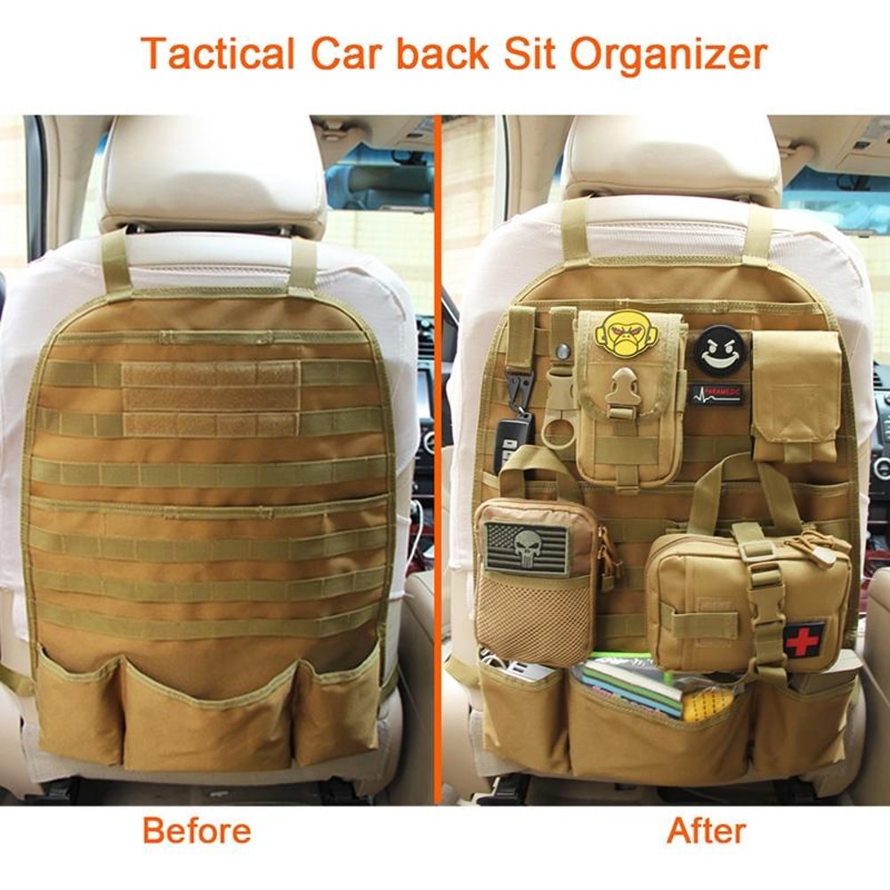 Premium Car Seat Back Organizer Bag Hanging Storage For Travel Family 5