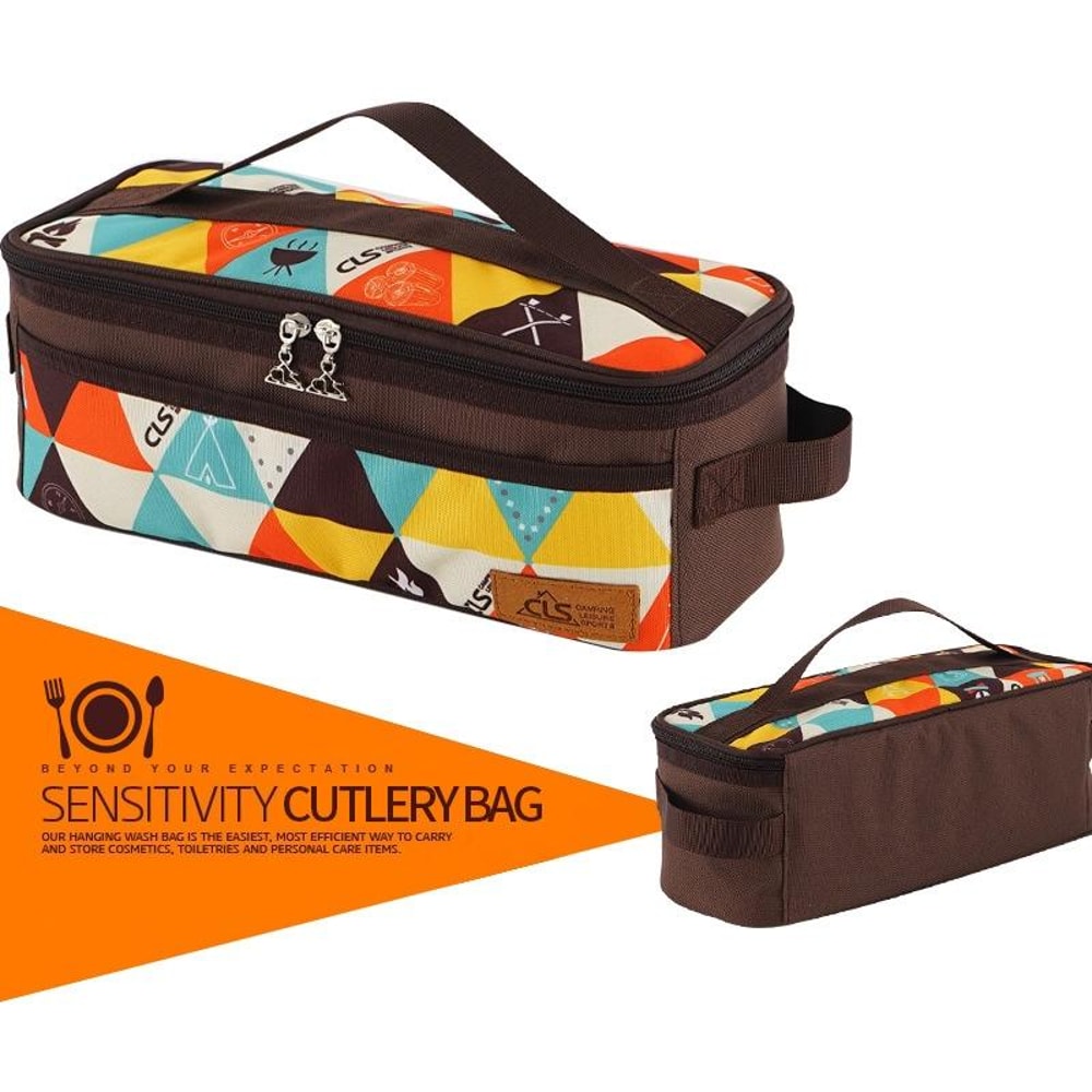 Camping Cookware Portable Travel Tableware Organizer Storage Bag 2