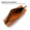 Premium Crazy Horse Leather Pencil Case Zippered Stationery Organizer 3