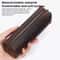 Premium Crazy Horse Leather Pencil Case Zippered Stationery Organizer 4