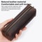 Premium Crazy Horse Leather Pencil Case Zippered Stationery Organizer 4