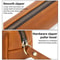 Premium Crazy Horse Leather Pencil Case Zippered Stationery Organizer 6