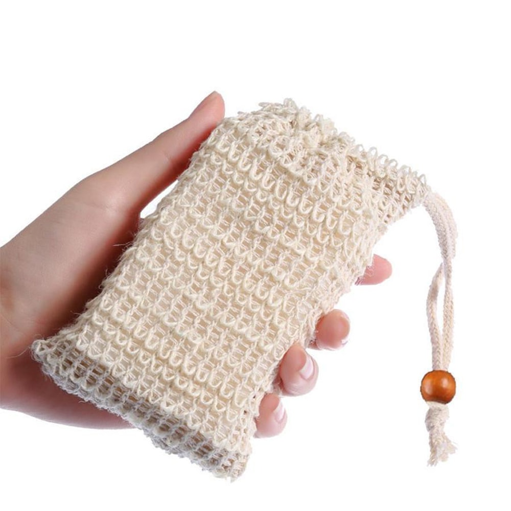 Premium Cotton Linen Soap Storage Bag Foaming Bath Net for Gentle Cleansing