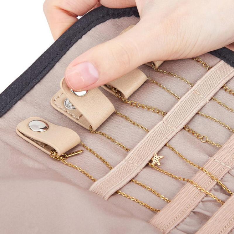 Jewelry Roll Bag Portable Earring Organizer 2