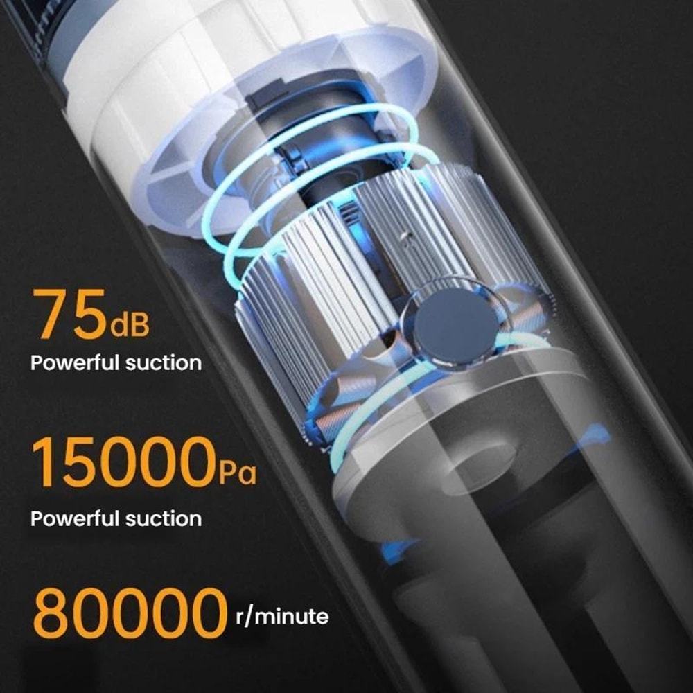 Powerful Car Vacuum Cleaner Mini Handheld Portable Home Auto 3