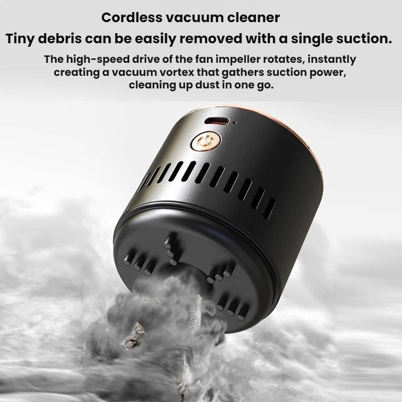 Mini Portable Vacuum Cleaner Compact Car Ashtray Vacuum Desktop Cleaning Tool 5