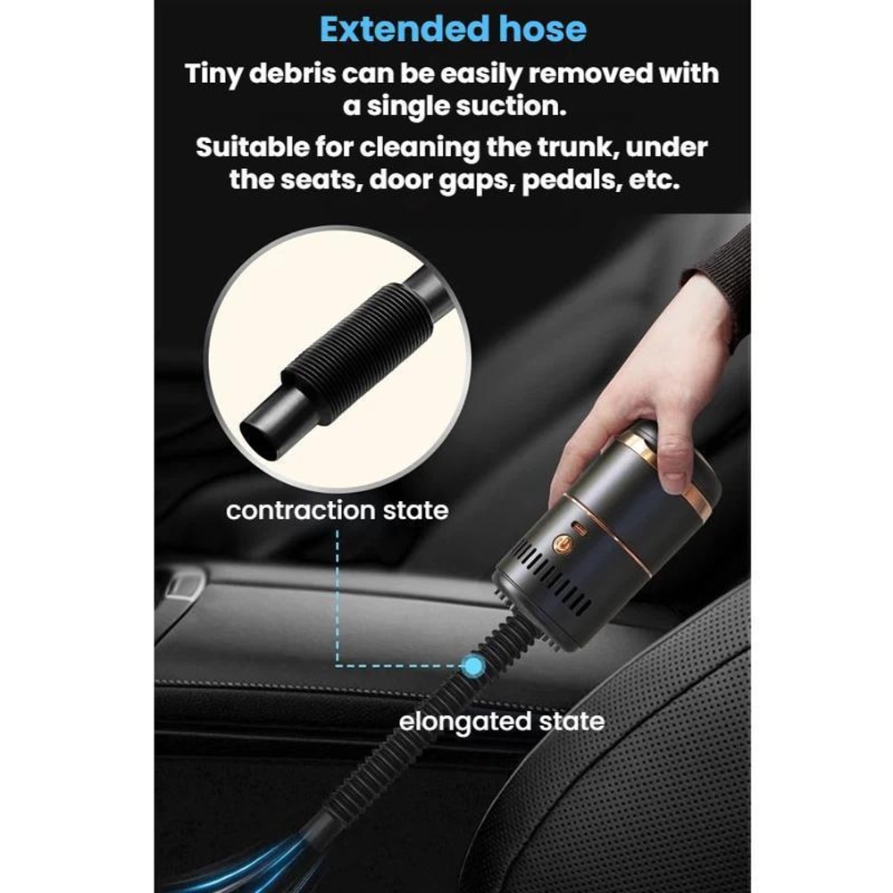 Mini Portable Vacuum Cleaner Compact Car Ashtray Vacuum Desktop Cleaning Tool 6