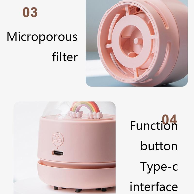 Compact Wireless Mini USB Handheld Desktop Vacuum Cleaner 2