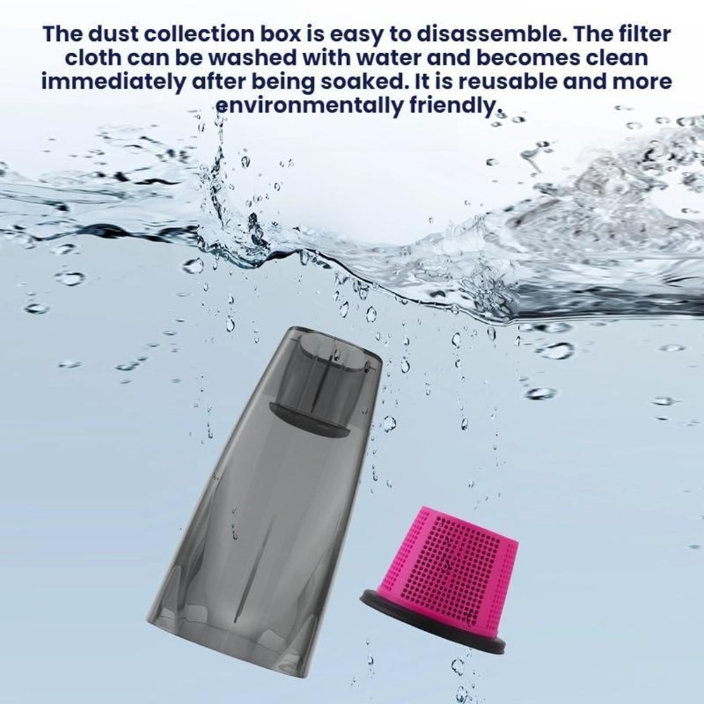 Compact Handheld Vacuum Cleaner for Car & Desktop Suction