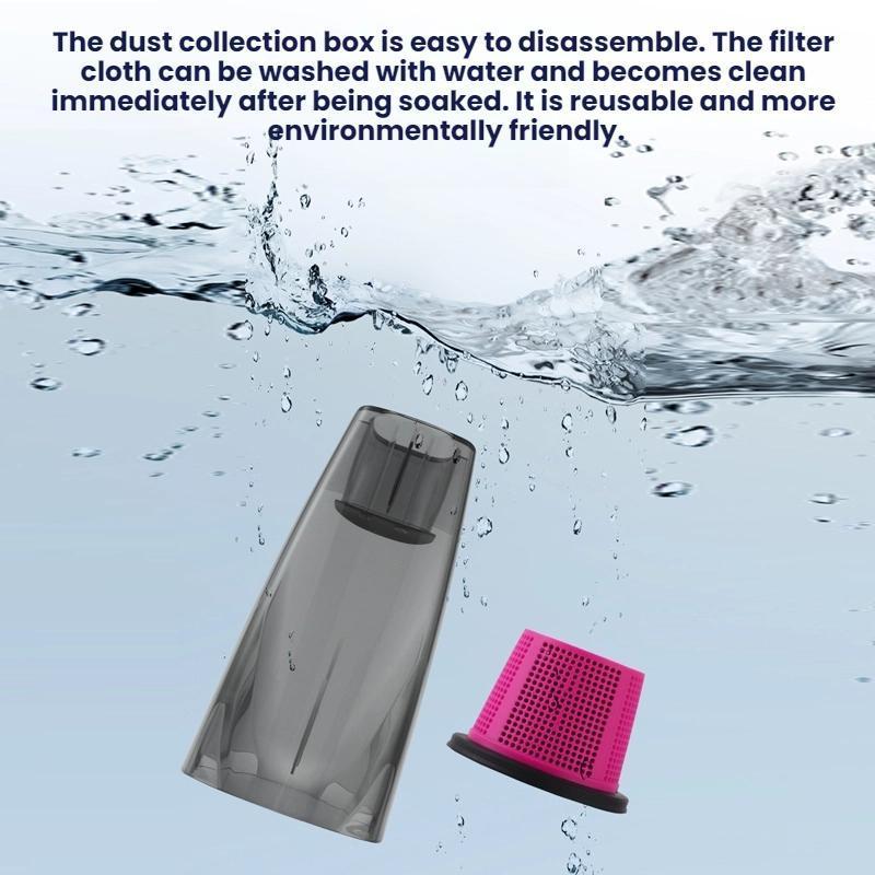 Compact Handheld Vacuum Cleaner for Car & Desktop Suction