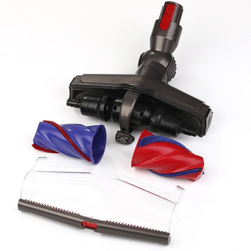 Dual Soft Roller Vacuum Head with LED Dust Detection