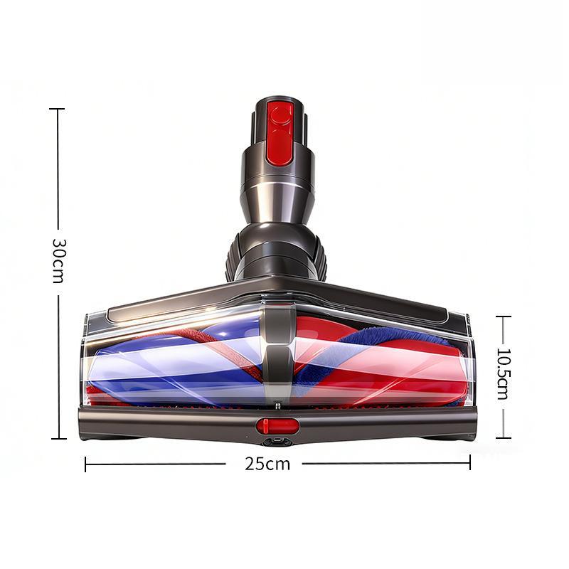 Dual Soft Roller Vacuum Head with LED Dust Detection