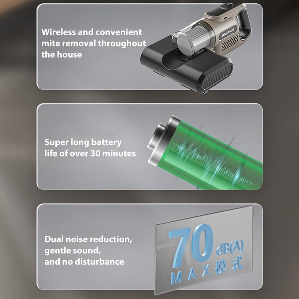 Handheld Vacuum Cleaner With Mite Removal Wireless Portability 8