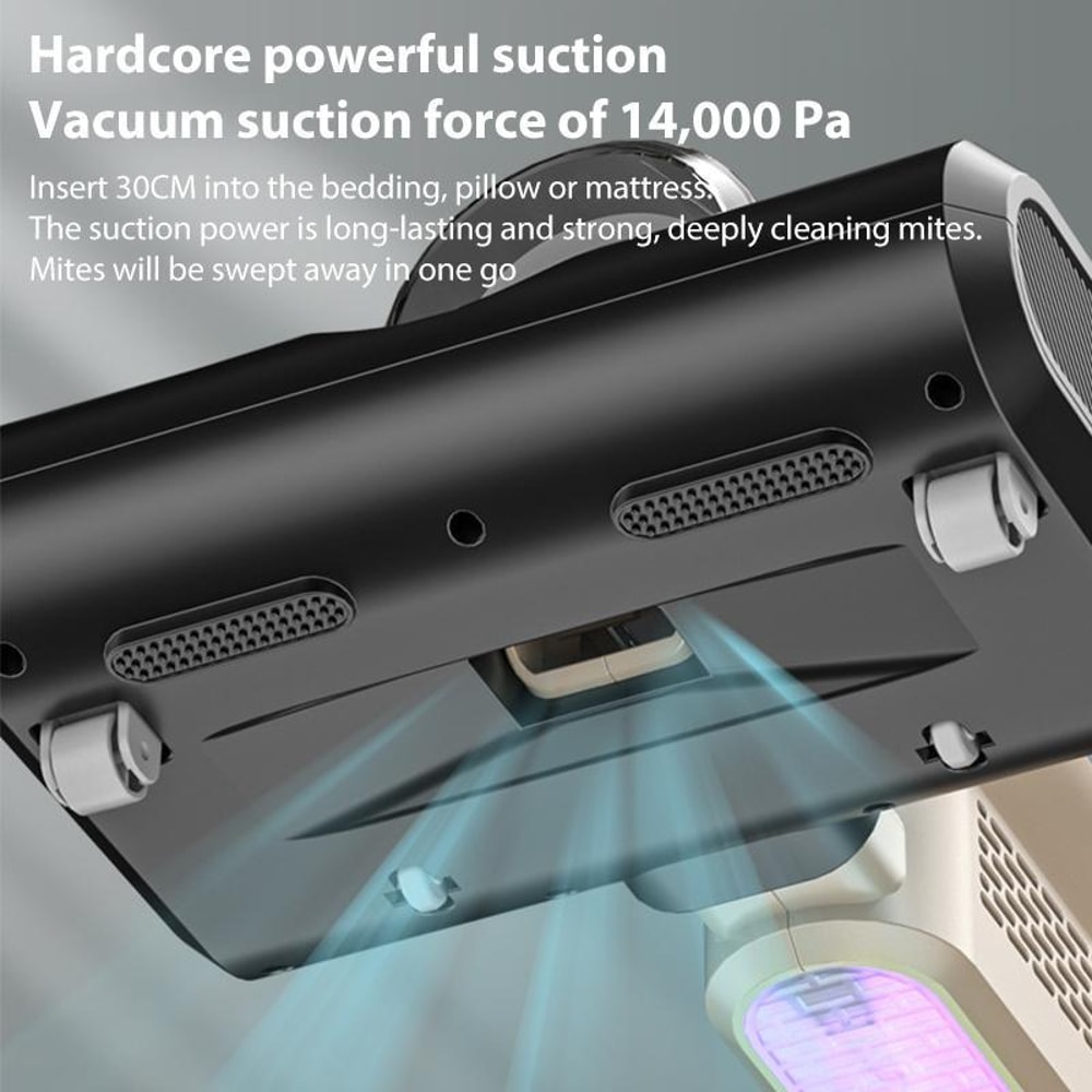 Handheld Vacuum Cleaner With Mite Removal Wireless Portability 12