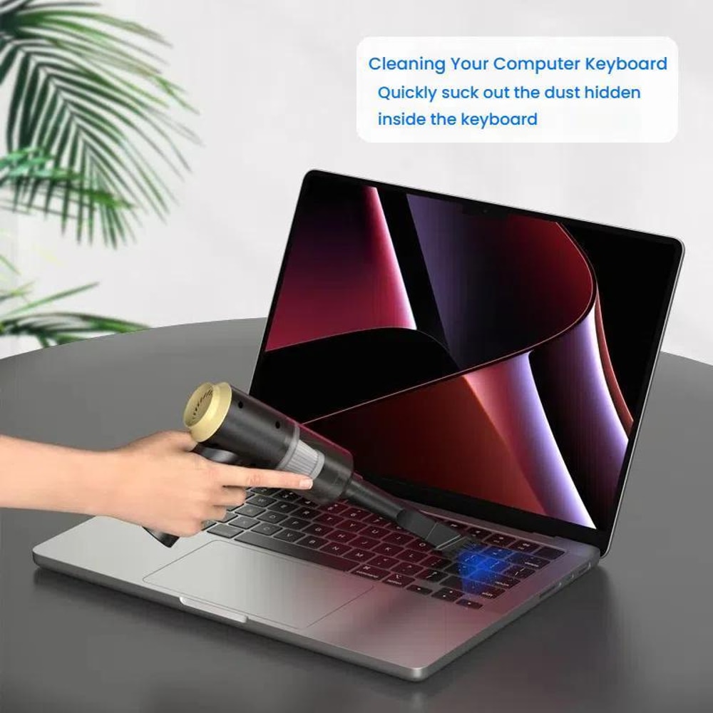 Handheld Wireless Vacuum Cleaner for Keyboard & Desktop Dust Removal