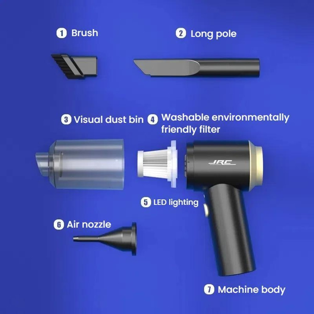Handheld Wireless Vacuum Cleaner for Keyboard & Desktop Dust Removal