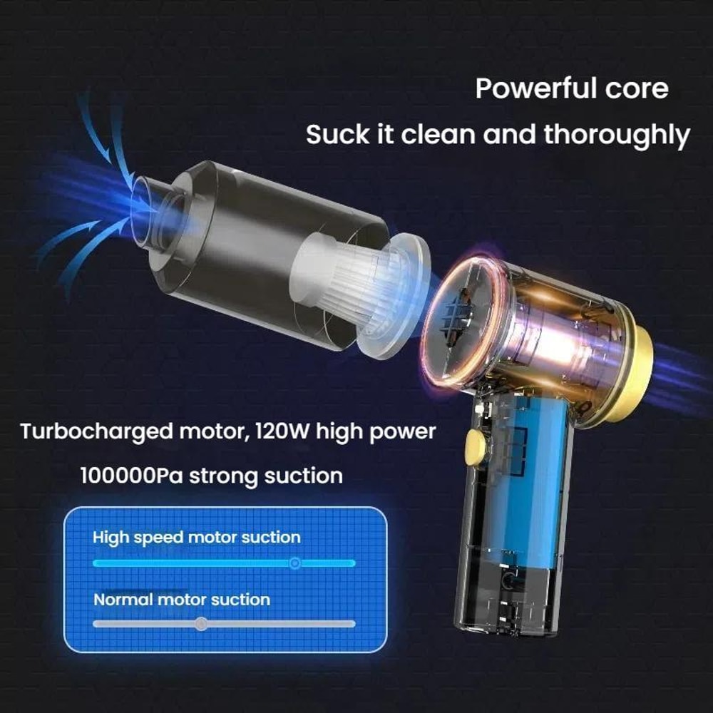 Handheld Wireless Vacuum Cleaner for Keyboard & Desktop Dust Removal