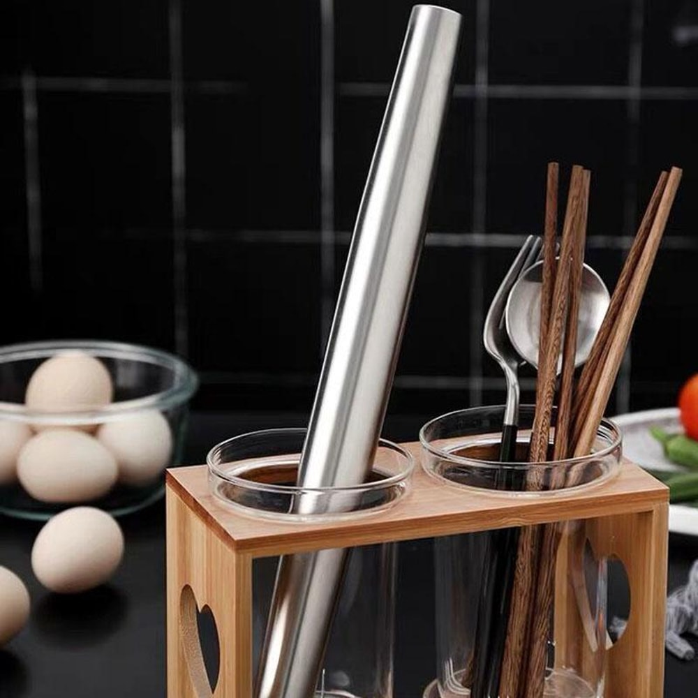 Premium Stainless Steel Rolling Pin for Baking & Dough Preparation