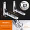 Adjustable Wall Mounted Microwave Shelf Stainless Steel Organizer with Hooks