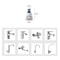 Premium Tap Water Purifier Kitchen Faucet Water Filter with Washable Ceramic Filter