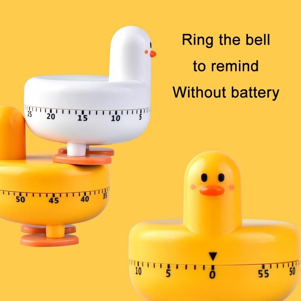 Cute Cartoon Duck Kitchen Mechanical Timer For Baking Cooking 3