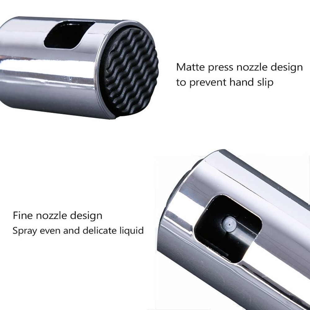 Premium Rose Gold Glass Olive Oil Spray Bottle Vinegar & Seasoning Dispenser