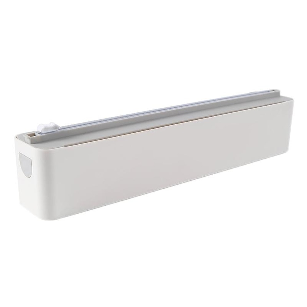 Wall Mounted Magnetic Cling Film Dispenser & Kitchen Paper Cutter