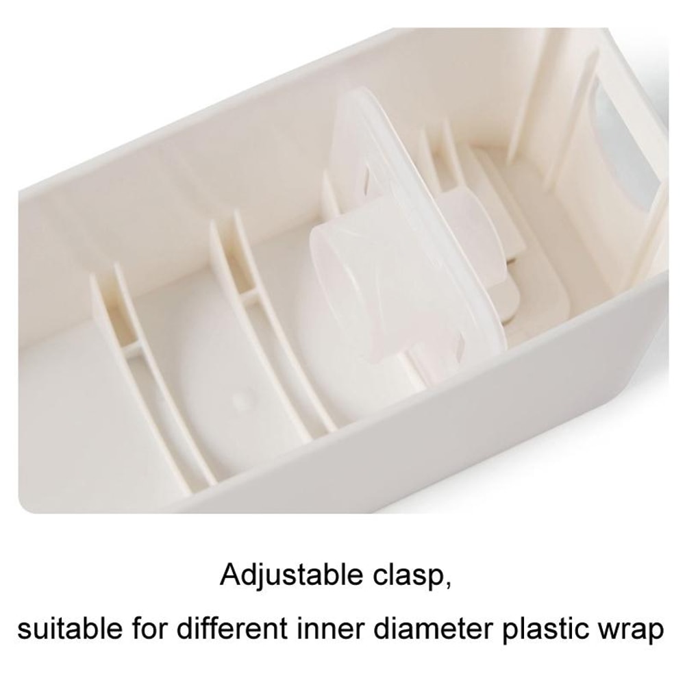 Wall Mounted Magnetic Cling Film Dispenser & Kitchen Paper Cutter