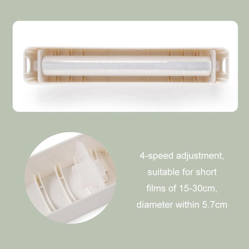 Wall Mounted Magnetic Cling Film Dispenser & Kitchen Paper Cutter