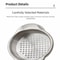 Stainless Steel Can Strainer with Non Slip Dual Handles