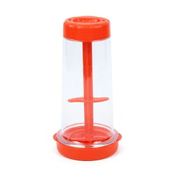 home handheld rotary flour sifter & mixing cup red kitchen baking gadget