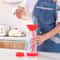 Home Handheld Rotary Flour Sifter Mixing Cup Red Kitchen Baking Gadget 3