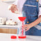 Home Handheld Rotary Flour Sifter Mixing Cup Red Kitchen Baking Gadget 3
