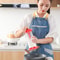 Home Handheld Rotary Flour Sifter Mixing Cup Red Kitchen Baking Gadget 4