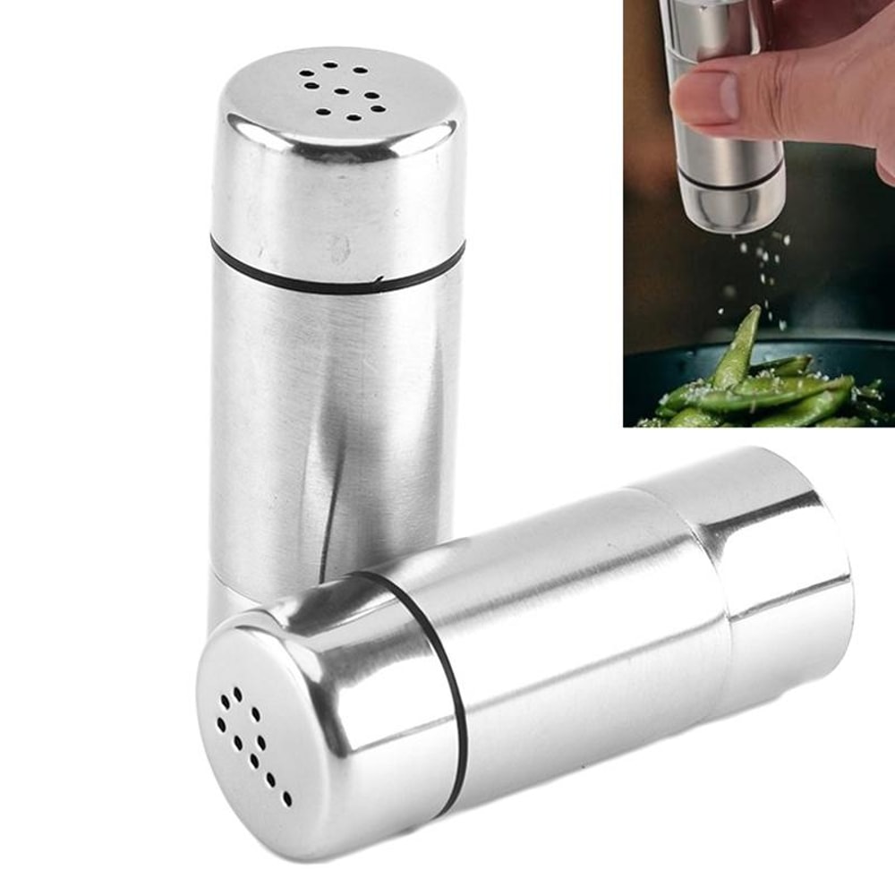 Premium Stainless Steel Spice Jar BBQ & Kitchen Seasoning Bottle