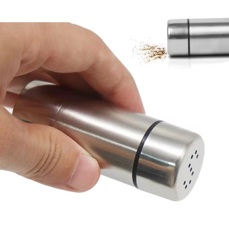 Premium Stainless Steel Spice Jar BBQ & Kitchen Seasoning Bottle