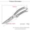 Premium Stainless Steel Kitchen Poultry Fish Shears With Case 7