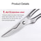 Premium Stainless Steel Kitchen Poultry Fish Shears With Case 8