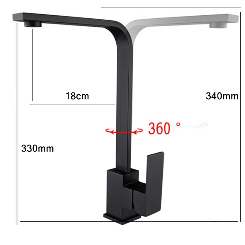 Stainless Steel Rotatable Hot Cold Kitchen Faucet 2
