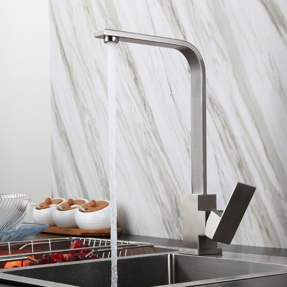 Stainless Steel Rotatable Hot Cold Kitchen Faucet 5
