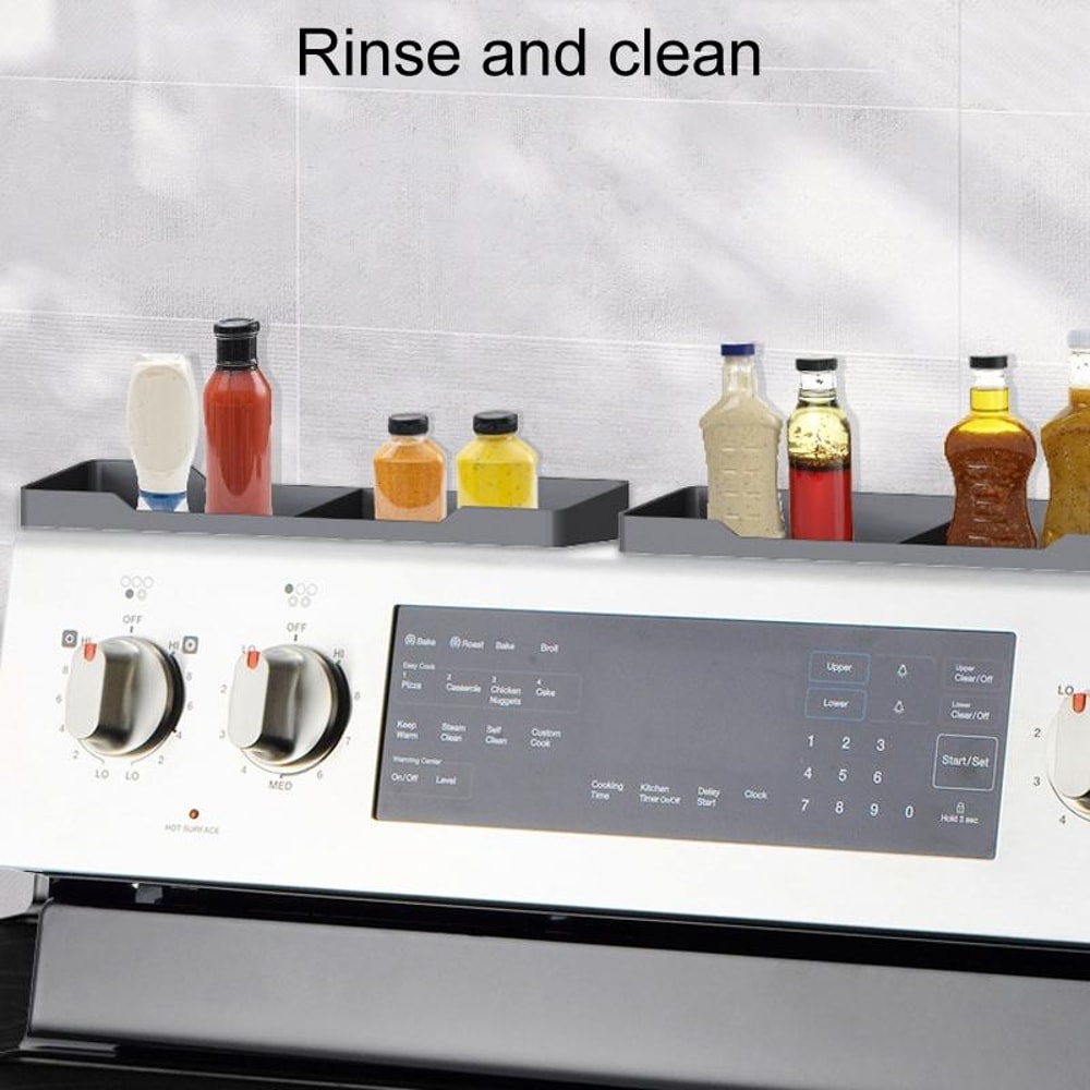 Premium Kitchen Silicone Oven Rack Spice Organizer Set Heat Resistant MultiPurpose 6