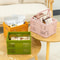 Premium Stacking Folding Storage Baskets With Handle Home Kitchen Organizer 1