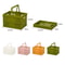 Premium Stacking Folding Storage Baskets With Handle Home Kitchen Organizer 6