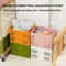 Premium Stacking Folding Storage Baskets With Handle Home Kitchen Organizer 2