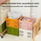 Premium Stacking Folding Storage Baskets With Handle Home Kitchen Organizer 2
