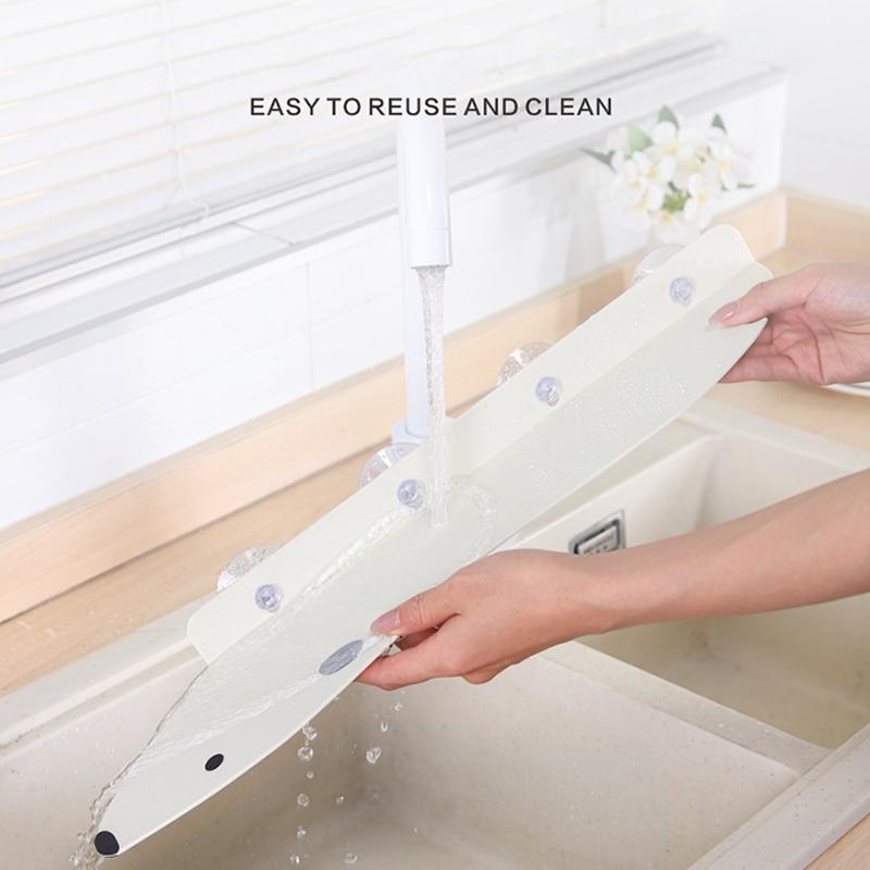 Cartoon Bear Kitchen Sink Splash Guard Suction Cup Water Deflector