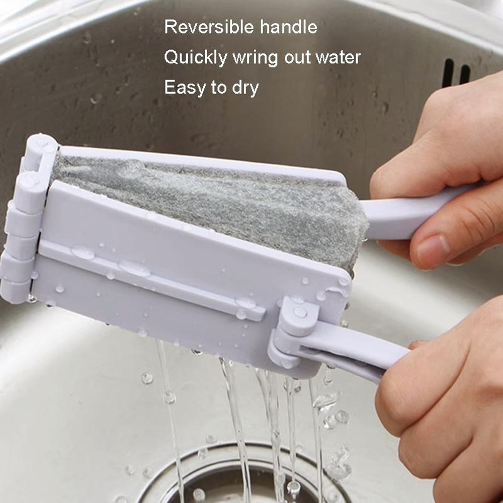 Folding Kitchen Cleaning Brush Multi Functional Stove Scrubber Tool 2