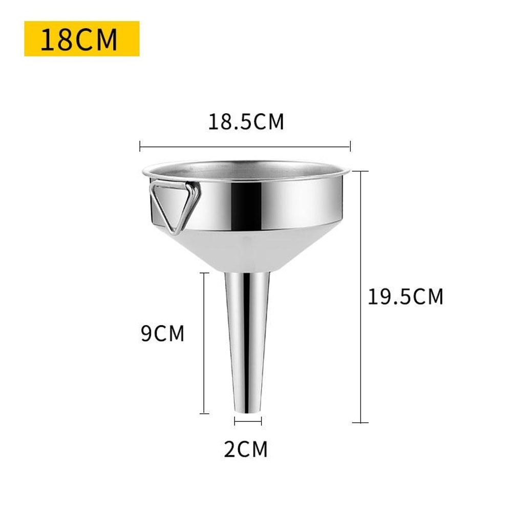 Premium Stainless Steel Funnel For Kitchen Oil Wine And Liquids 5