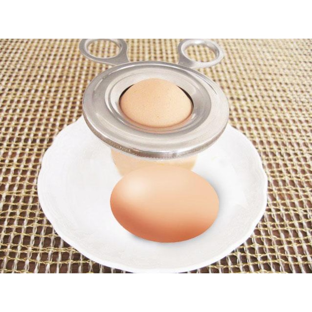 Premium Stainless Steel Boiled Egg Shell Cutter Egg Topper Kitchen Tool 4